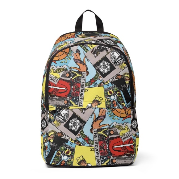 Tarot Card All-Over Backpack | Rider-Waite-Smith Major Arcana Design Bag - Picture 1 of 4